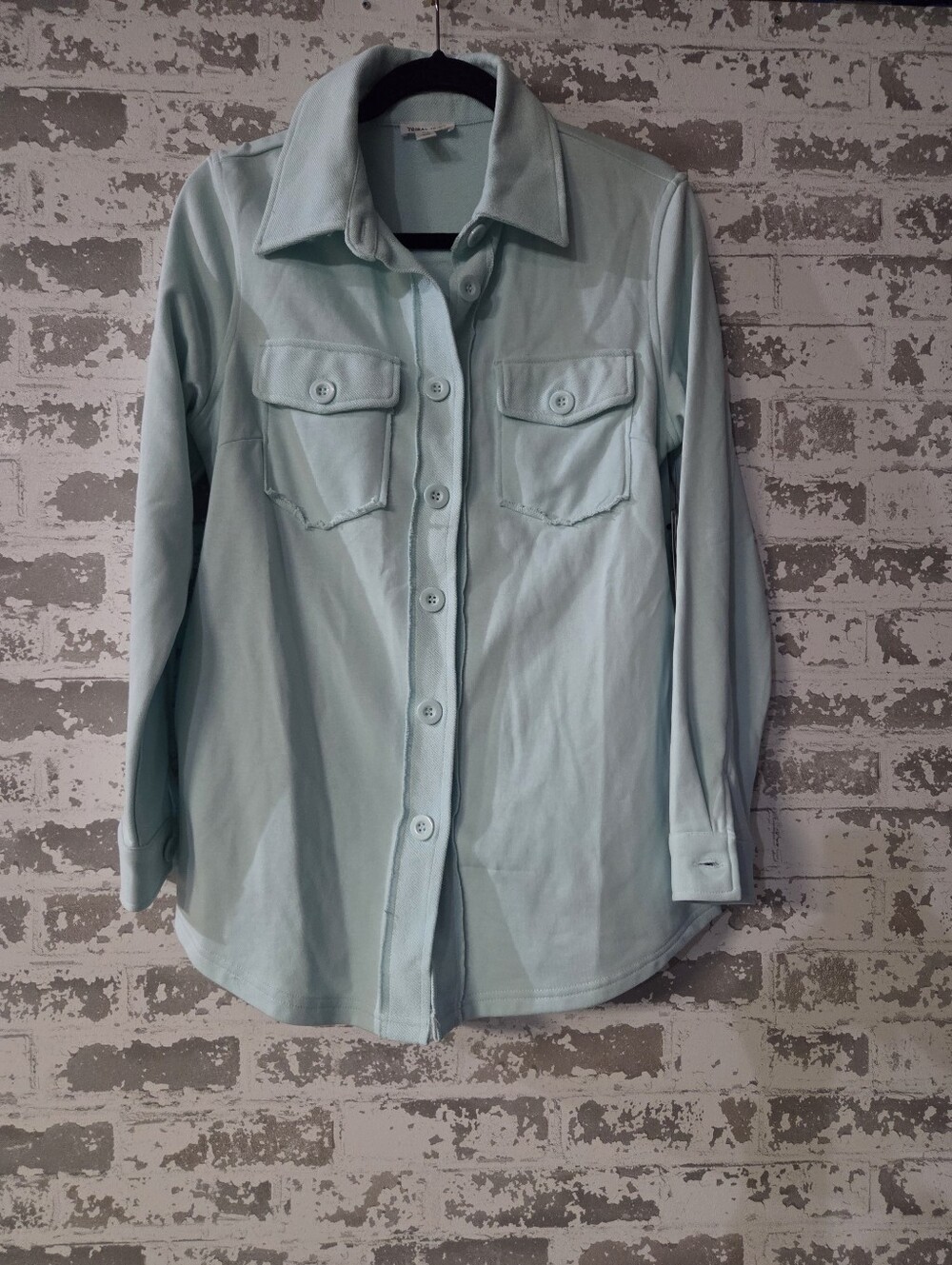 NWT Tribal Jeans 100% Cotton French Terry Shacket S